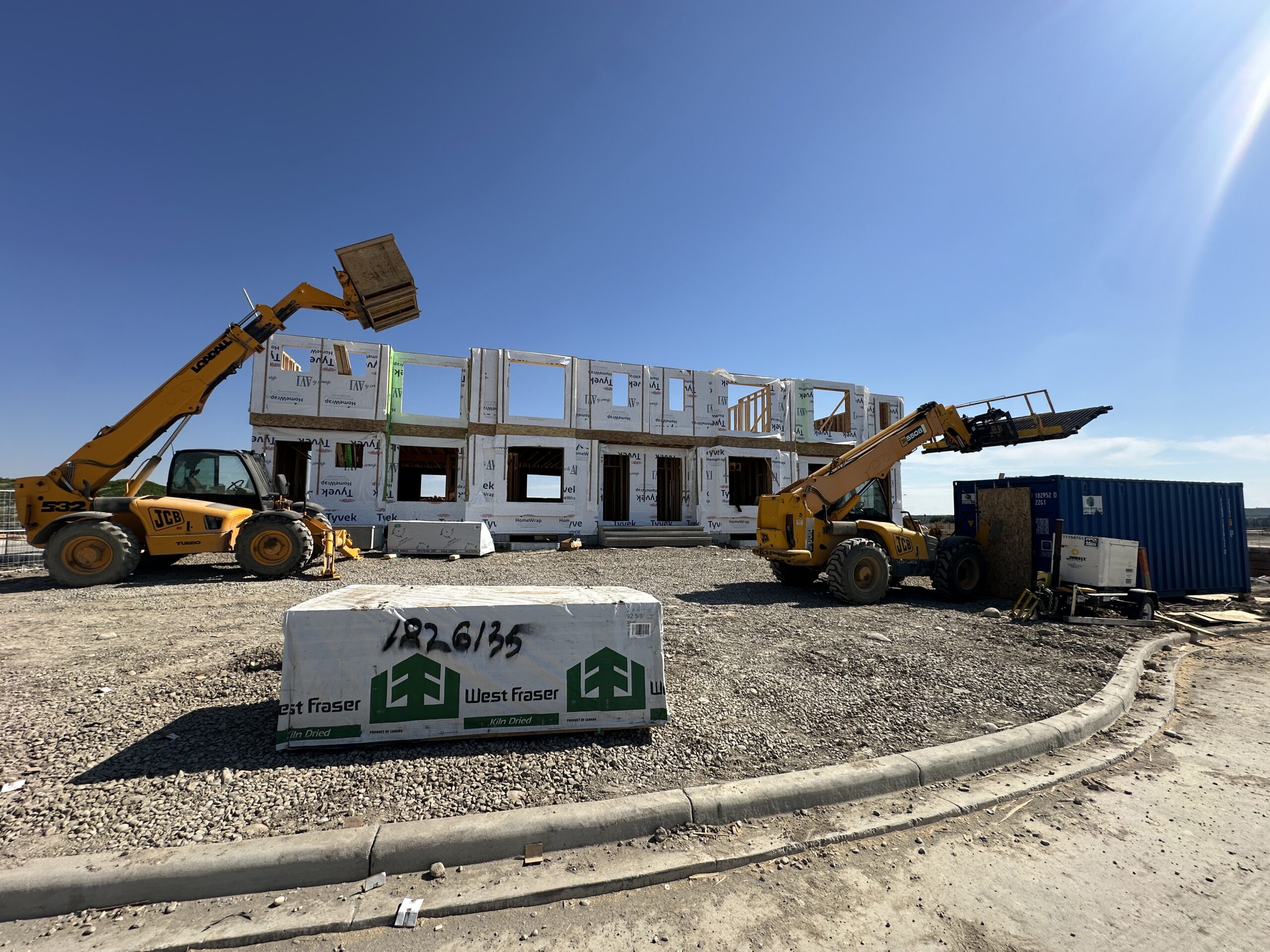 Juniper Ridge Villas begin to build up with the start of vertical construction