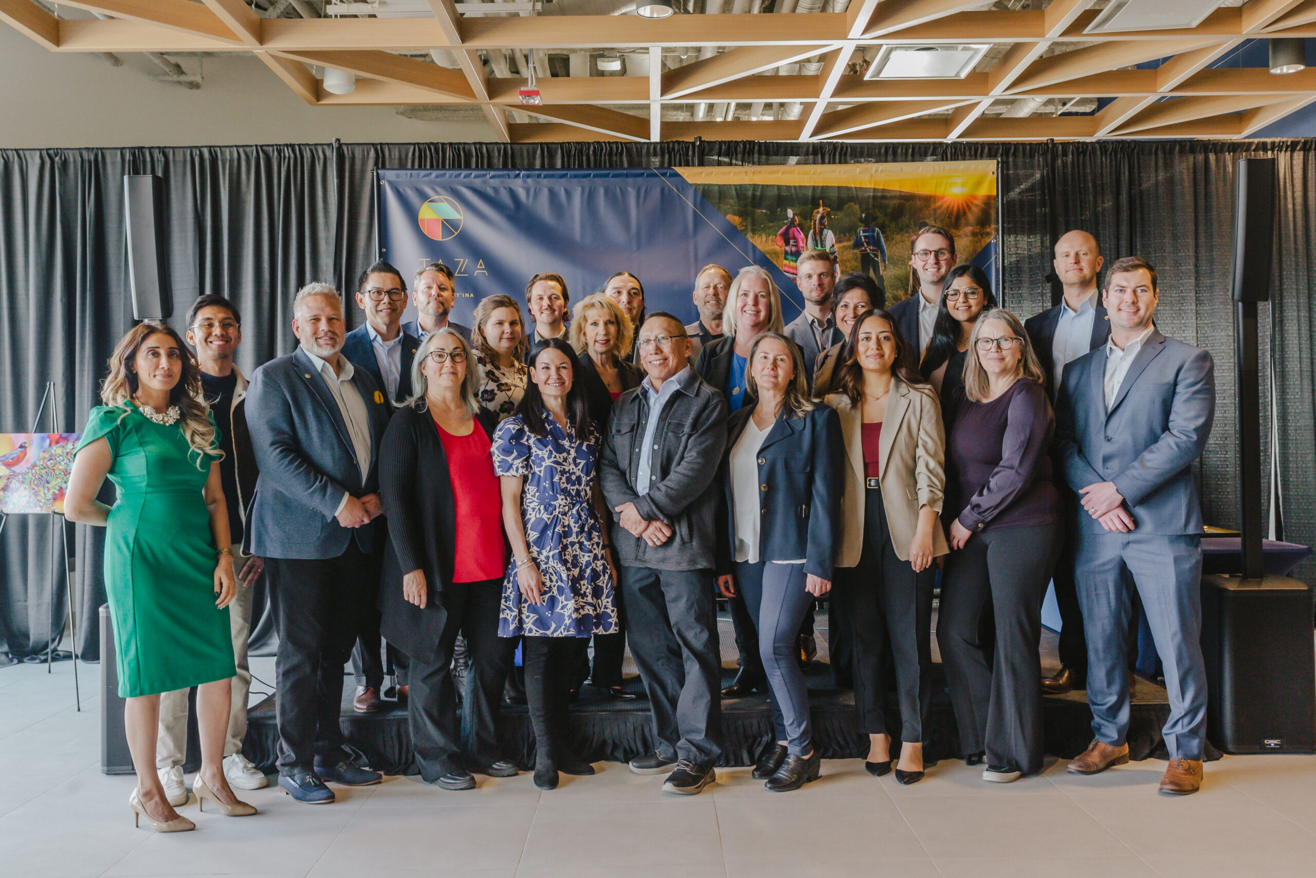 Group photo of the Taza team inside the Sales & Marketing Centre