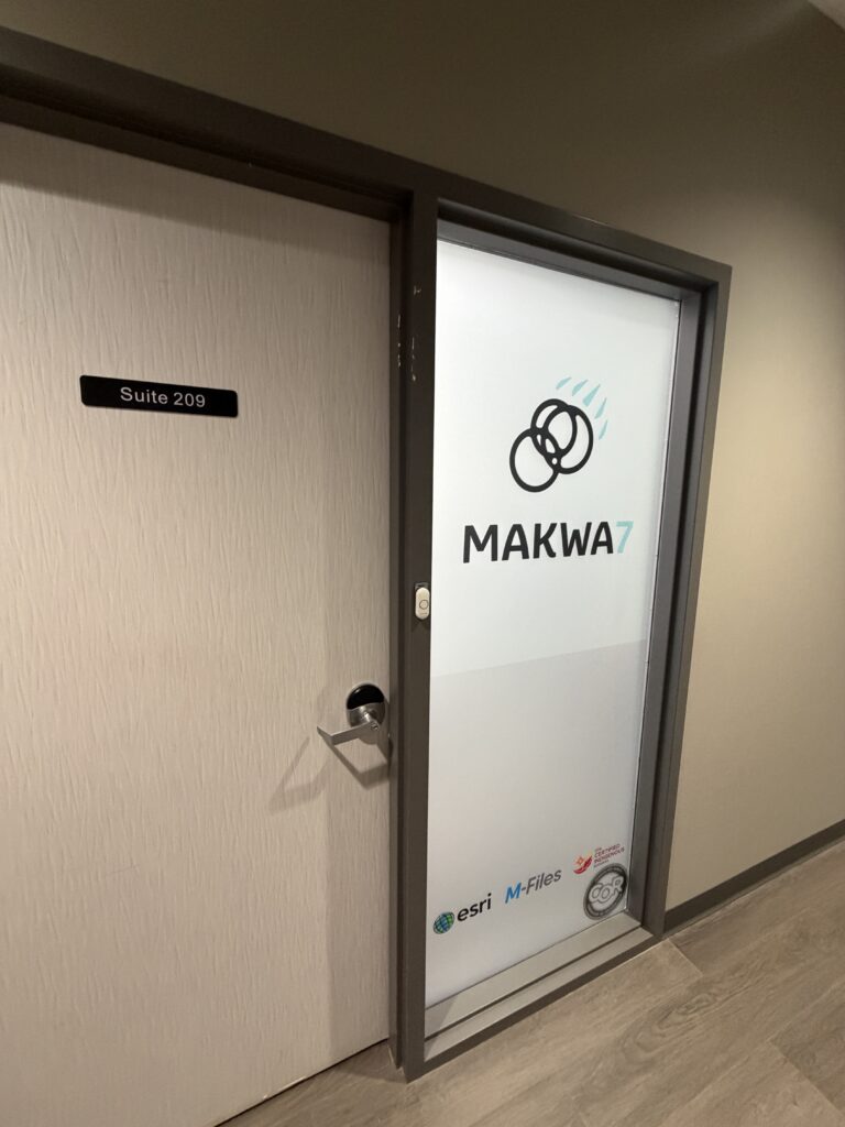 MAKWA7 office door at Suite 209 located at The Shops at Buffalo Run